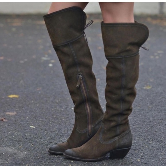 Frye Suede Over The Knee Boots